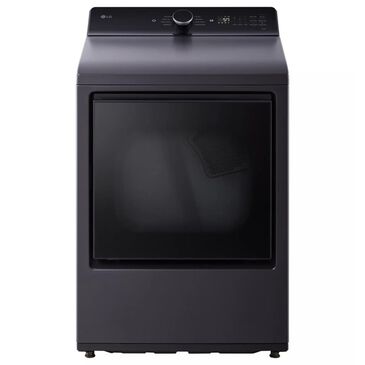 LG 7.3 Cu. Ft. Rear Control Gas Dryer with LG EasyLoad Door and AI Sensing in Matte Black, , large