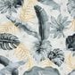 Safavieh Barbados Tropical Botanical 5"3" Square Grey and Gold Indoor/Outdoor Area Rug, , large