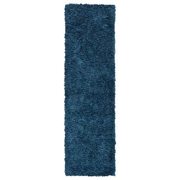 Safavieh August Shag AUG200M 2" x 7" Navy Runner, , large