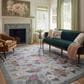 Rifle Paper Co. x Loloi Rosa Antique Rose 8"4" x 11"6" Sky Area Rug, , large