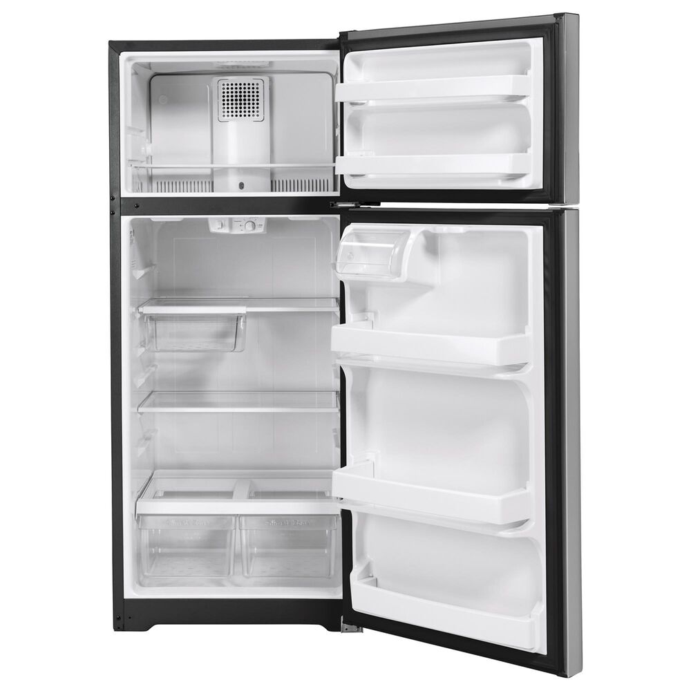 GE Appliances 17.5 Cu. Ft. GTS18HYNRFS Top Freezer Refrigerator in Stainless Steel, , large