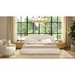 Jennifer Taylor Home Archie Puffy Grounded Queen Upholstered Platform Bed in Almond White, , large
