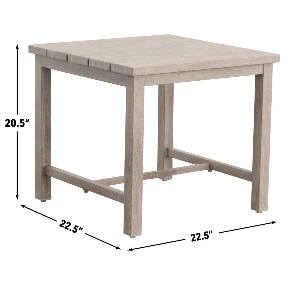 Steve Silver Co. Blakley Patio End Table in White Washed, , large