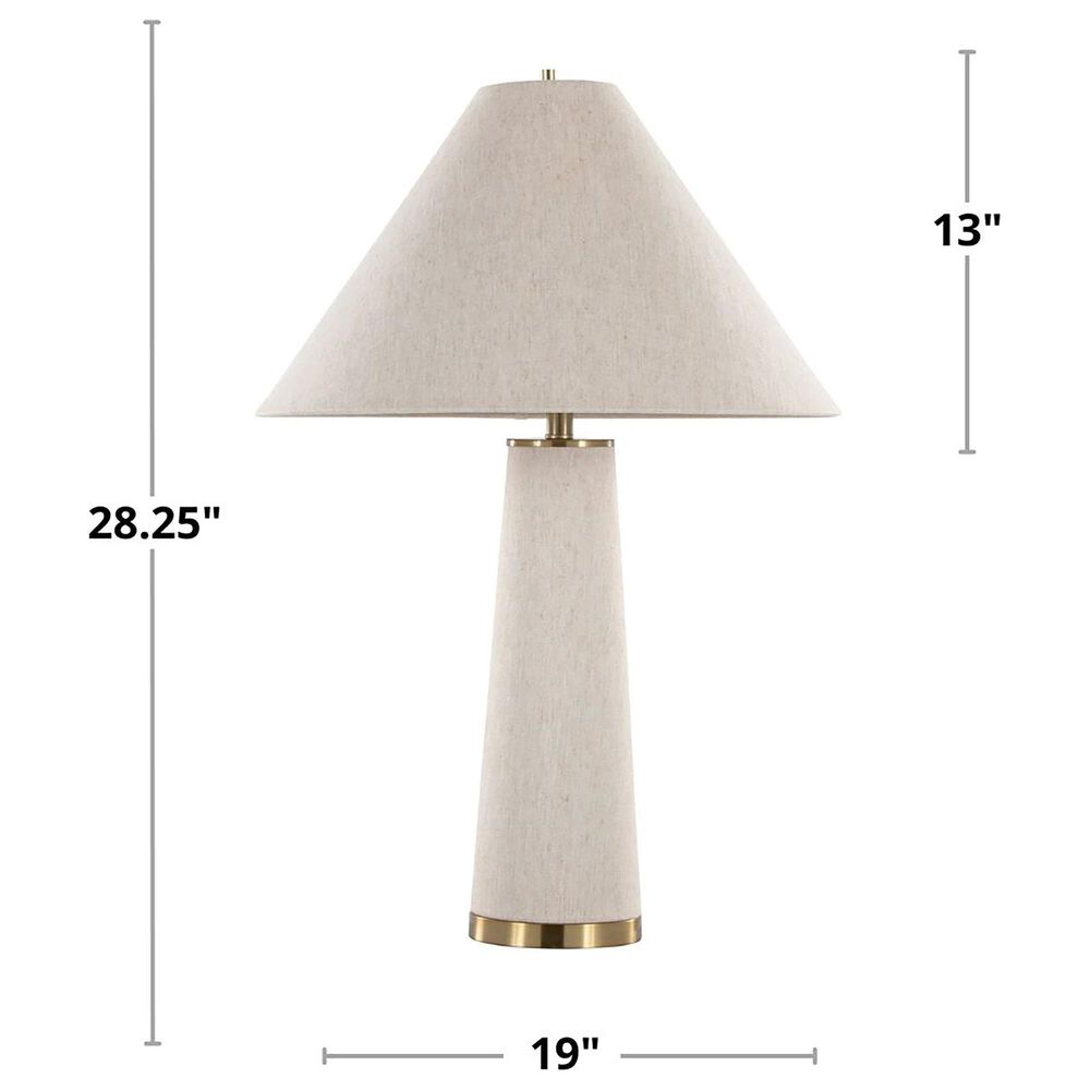 LumiSource Kona 28" Metal Table Lamp in Brass (Set of 2), , large