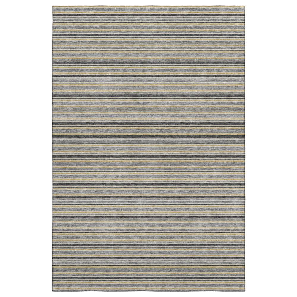 Dalyn Rug Company Soft Essentials Striped Granite 3" x 5" Indoor/Outdoor Area Rug, , large