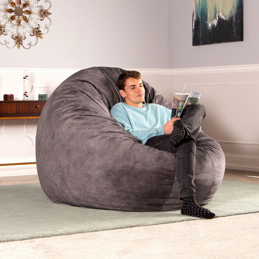Jaxx Cocoon 6&#39; Bean Bag in Pewter, , large