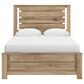 Ashley Brozmont Queen Platform Panel Bed with Dresser and Nightstand in Natural Brown, , large
