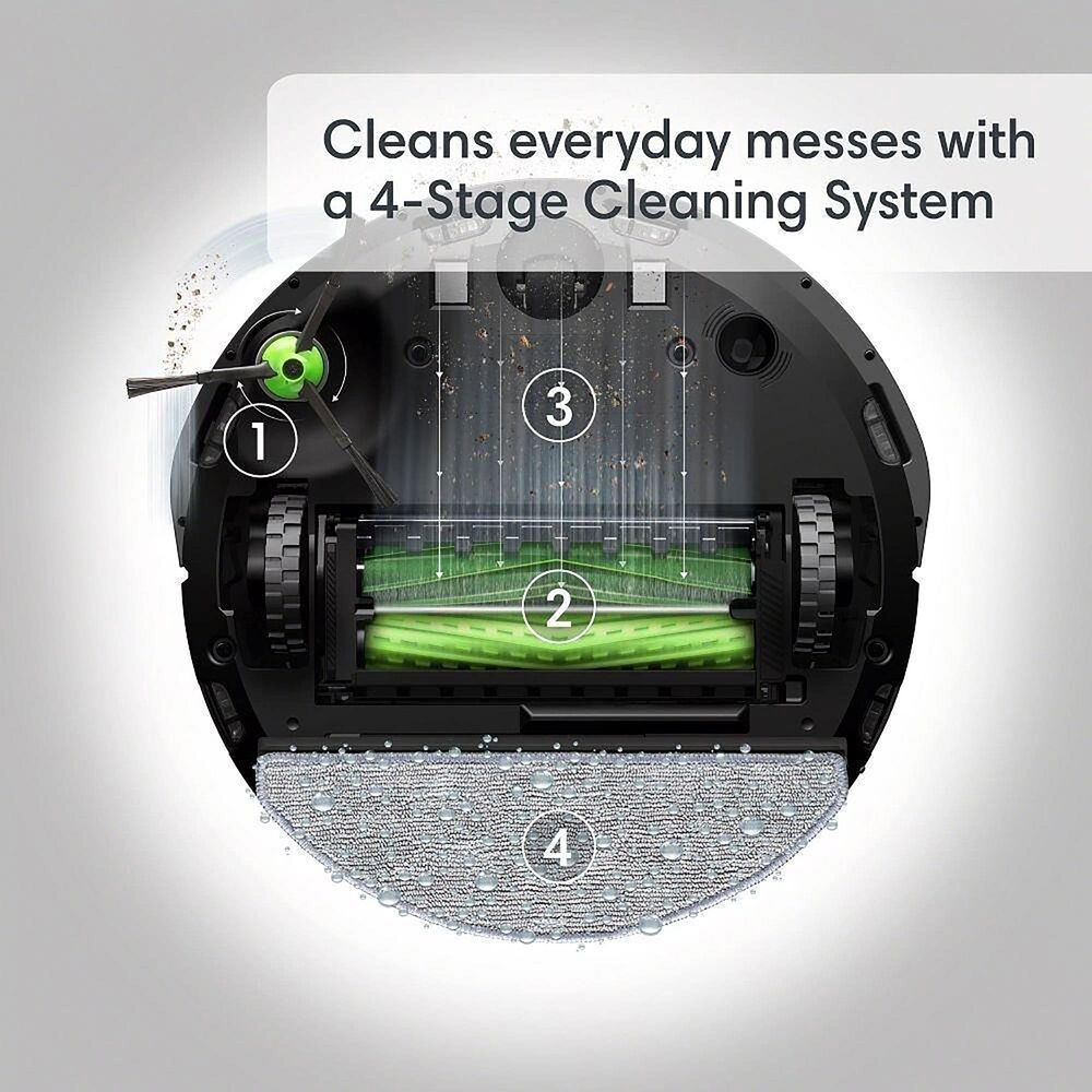 iRobot Roomba Combo i5 Robot Vacuum and Mop in Black, , large