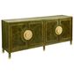 Uttermost Palais 4-Door Cabinet in Olive and Brass, , large