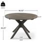 Hearth and Haven Stanford Outdoor Round Dining Table in Gray - Table Only, , large