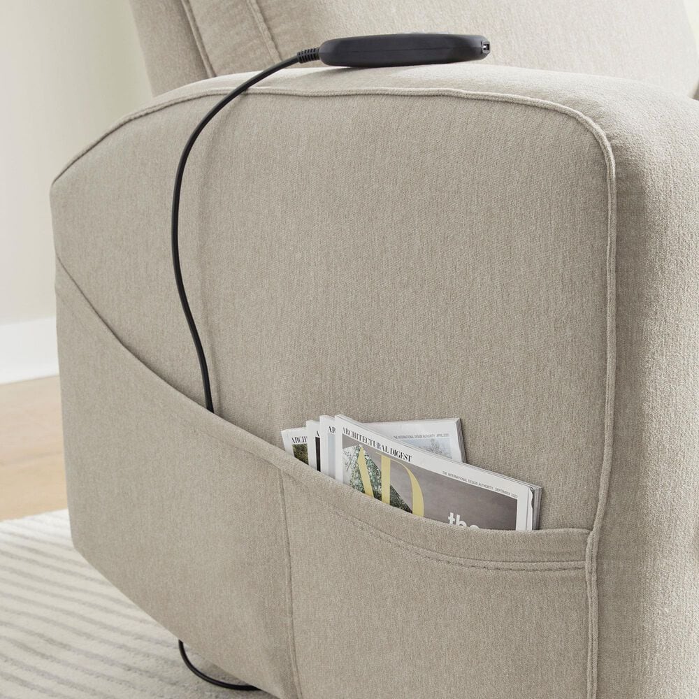 Ashley Starganza Power Lift Recliner in Smoke, , large