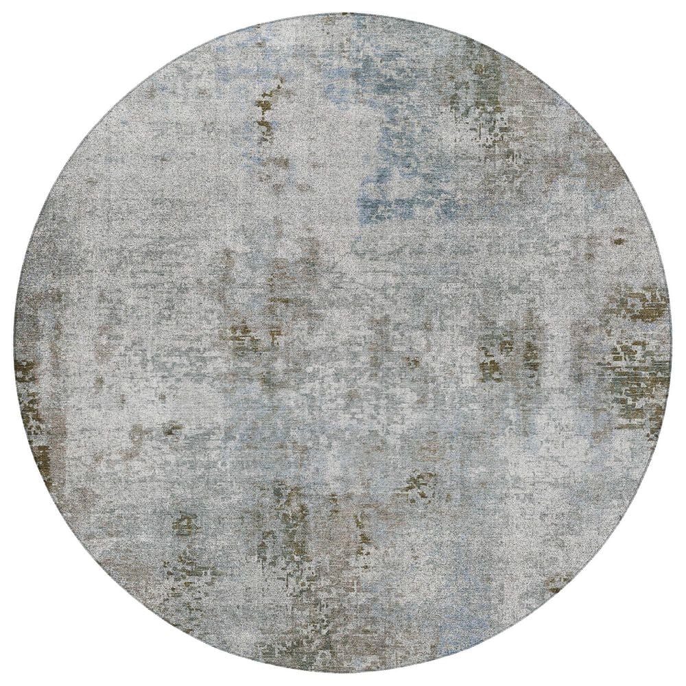 Dalyn Rug Company Kochi KC4 Mocha 8" Round Area Rug, , large