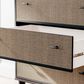 Ashley Charlang 6 Drawer Dresser in Matte Black and Beige, , large