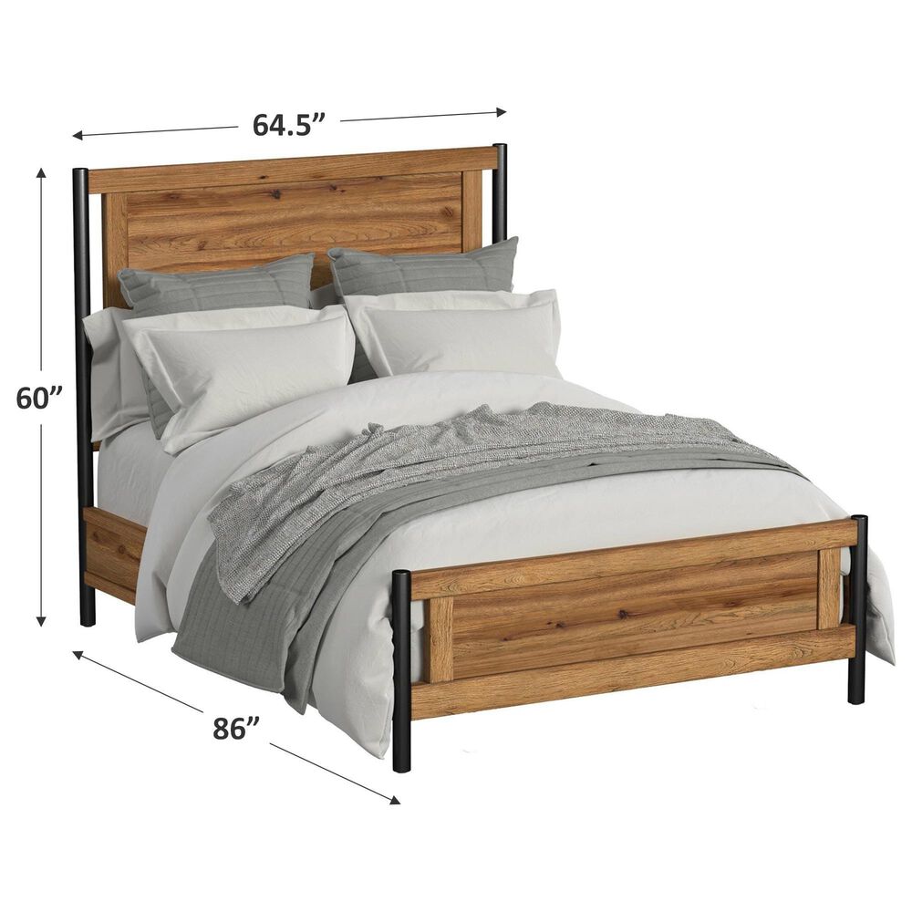 Hawthorne Furniture Norcross Queen Panel Bed in Hickory, , large