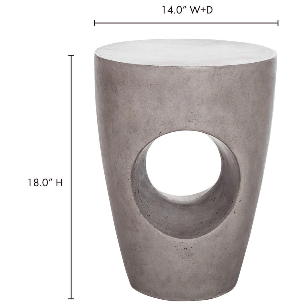 Moe&#39;s Home Collection Aylard Patio Stool in Grey, , large