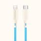 Bluebonnet Cases 4" Cable USB-C to Lightning Phone Charger in Blue, , large