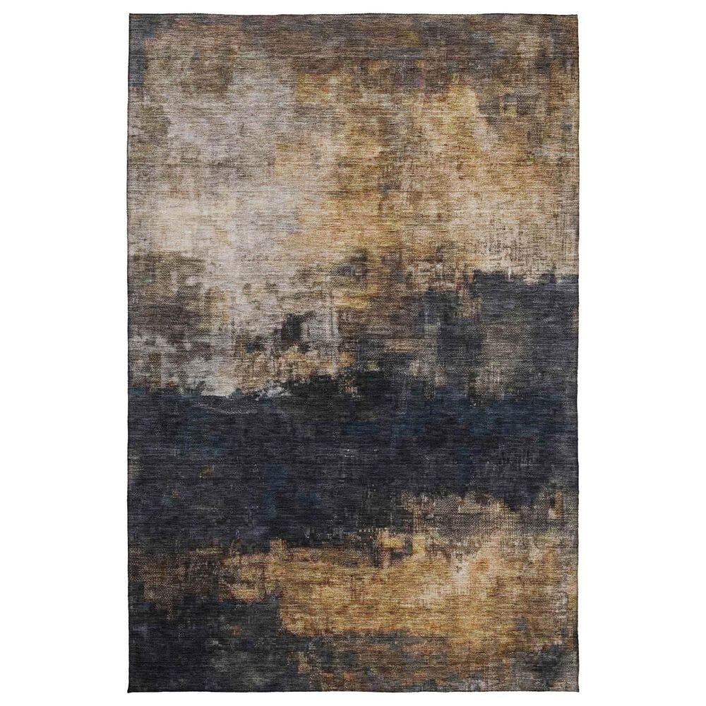 Dalyn Rug Company Nouveau NV17 5" x 7"6" Charcoal Indoor/Outdoor Area Rug, , large
