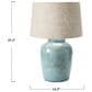 Teak Interiors Shoreline Stoneware Table Lamp in Aqua, , large