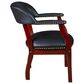Regency Global Sourcing Ivy League Low Curved Back Captain Chair in Black, , large