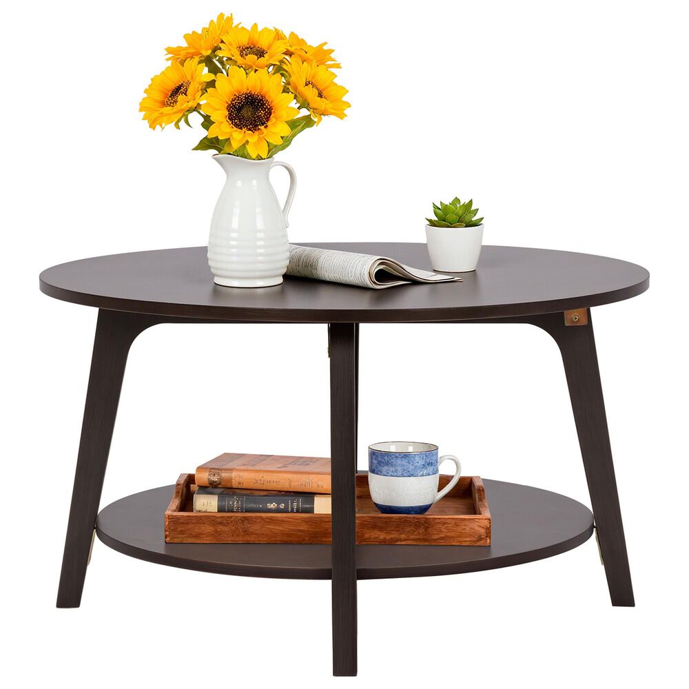 FDW 31.5" Round Coffee Table in Grey, , large