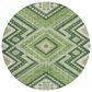 Dalyn Rug Company Portico PO5 Green 8" Round Area Rug, , large