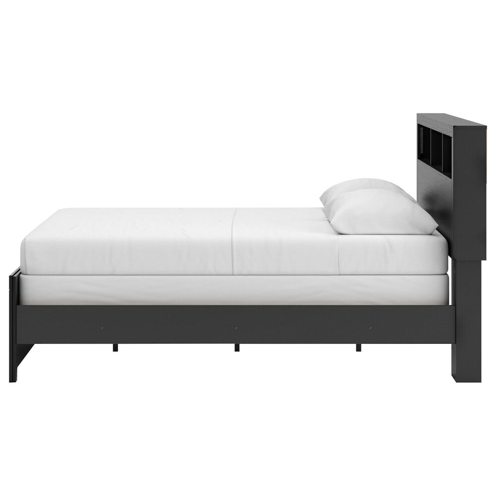 Ashley Broachmyn Queen Bookcase Bed in Black and Gray, , large