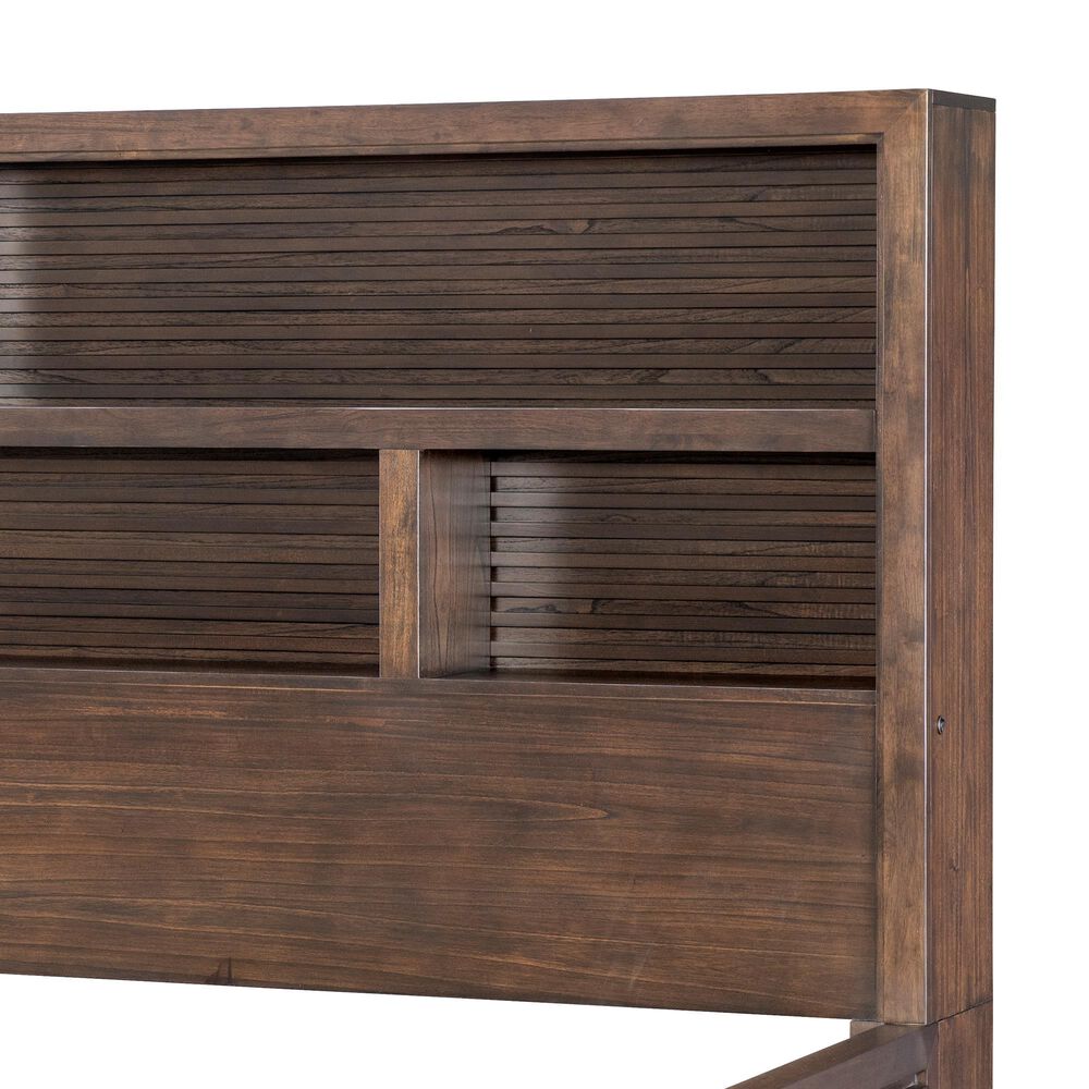 Legacy Classic Architect Queen Bookcase Bed in Onyx Brown, , large