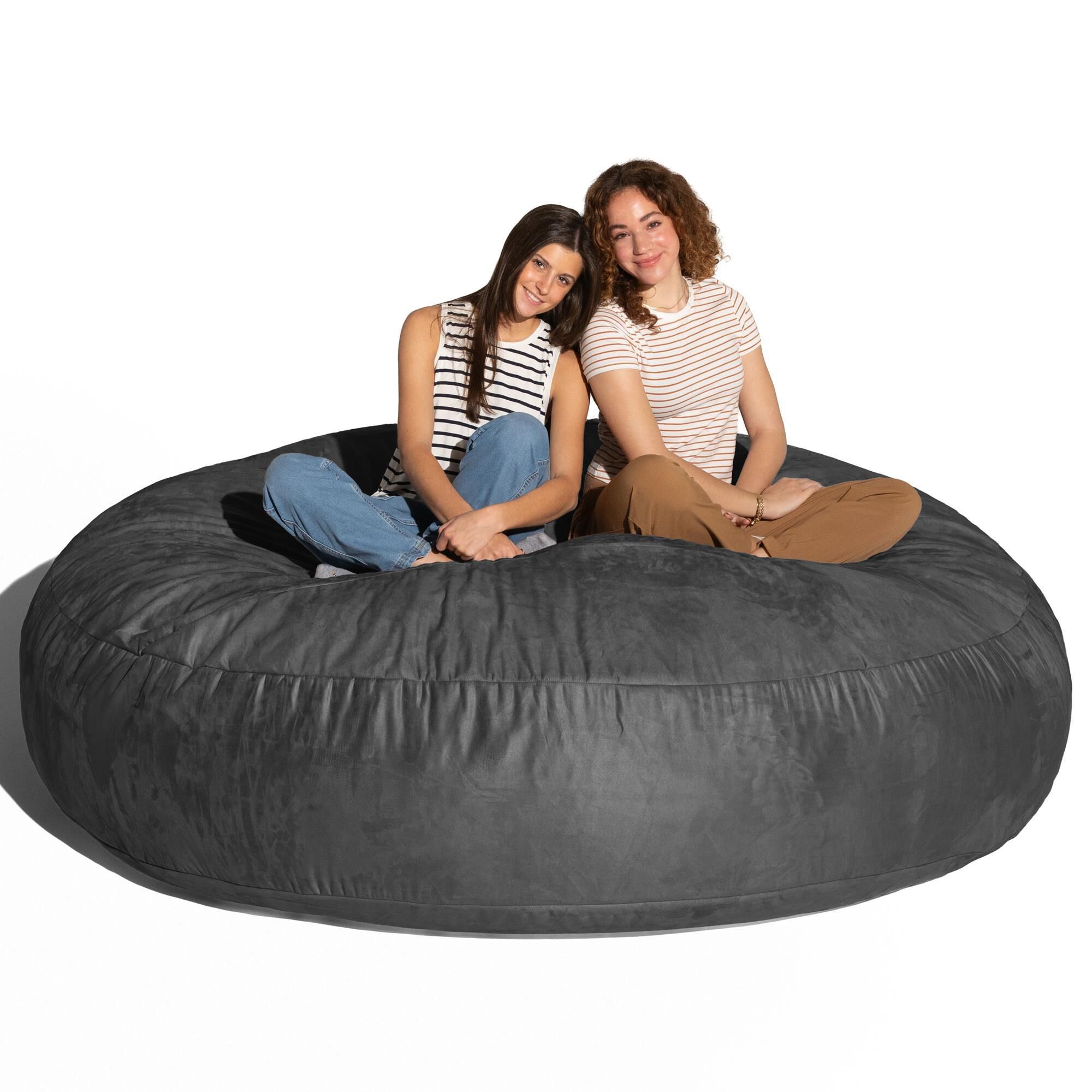 Jaxx 6' Cocoon Large Bean Bag Chair in Black