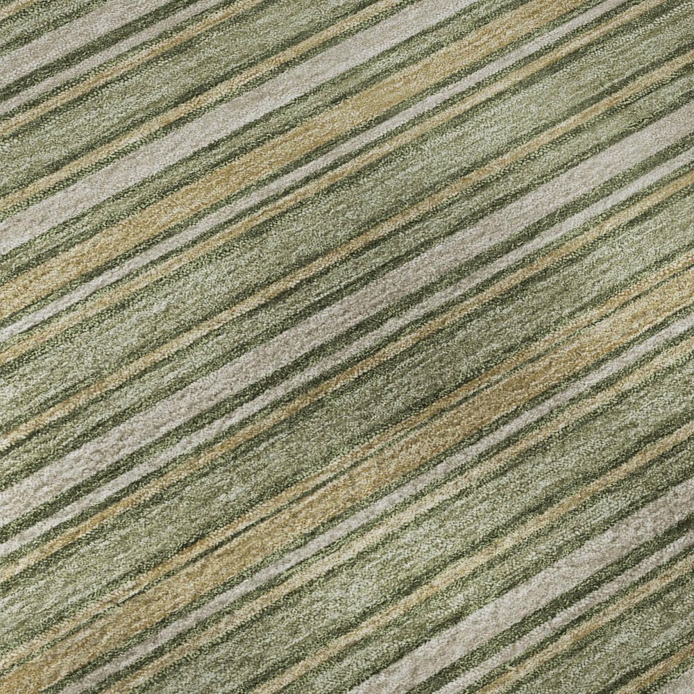 Dalyn Rug Company Soft Essentials Striped Olive 10' x 14' Indoor/Outdoor Area Rug, , large