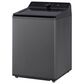 LG 5 Cu. Ft. Smart Top Load Washer and 7.3 Cu. Ft. Electric Dryer Laundry Pair in Platinum Black, , large