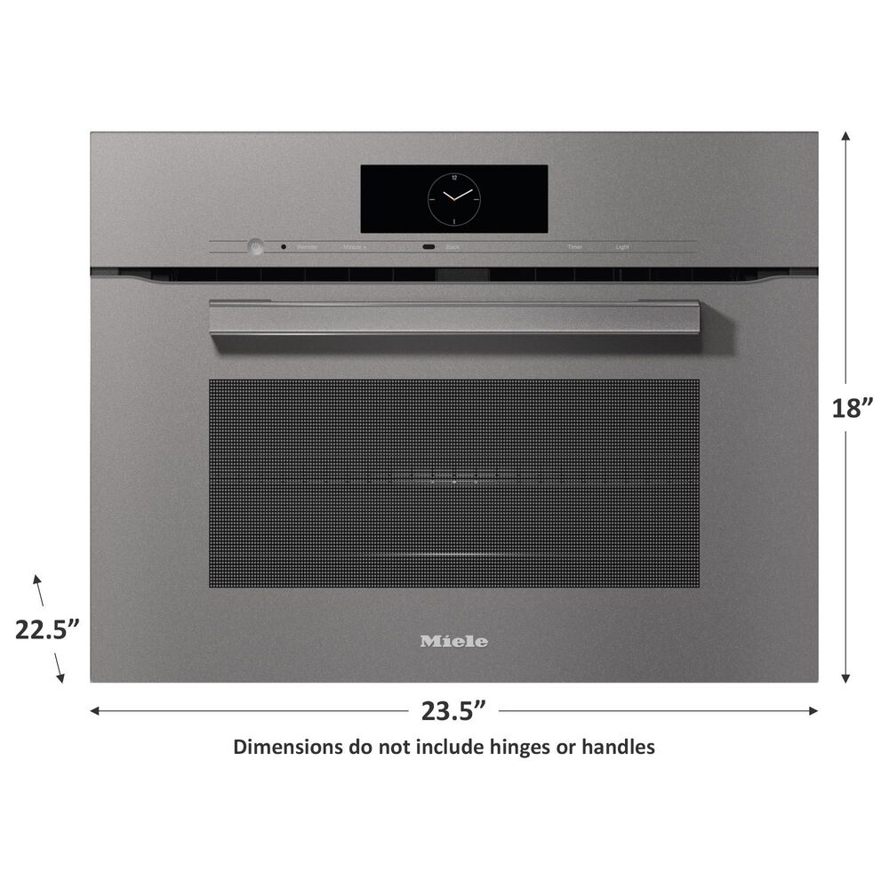 Miele 24&quot; Electric Wall Oven with Convection in Graphite Grey, , large