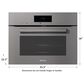 Miele 24" Electric Wall Oven with Convection in Graphite Grey, , large