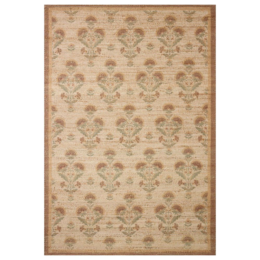 Chris Loves Julia x Loloi Rue Wheat and Sage 5" x 7"6" Area Rug, , large