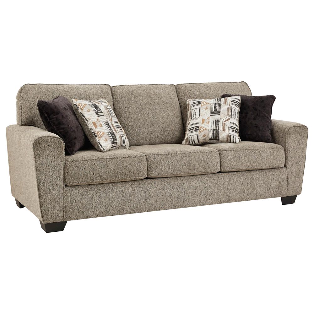 Signature Design by Ashley McCluer 87" Stationary Sofa in Mocha, , large