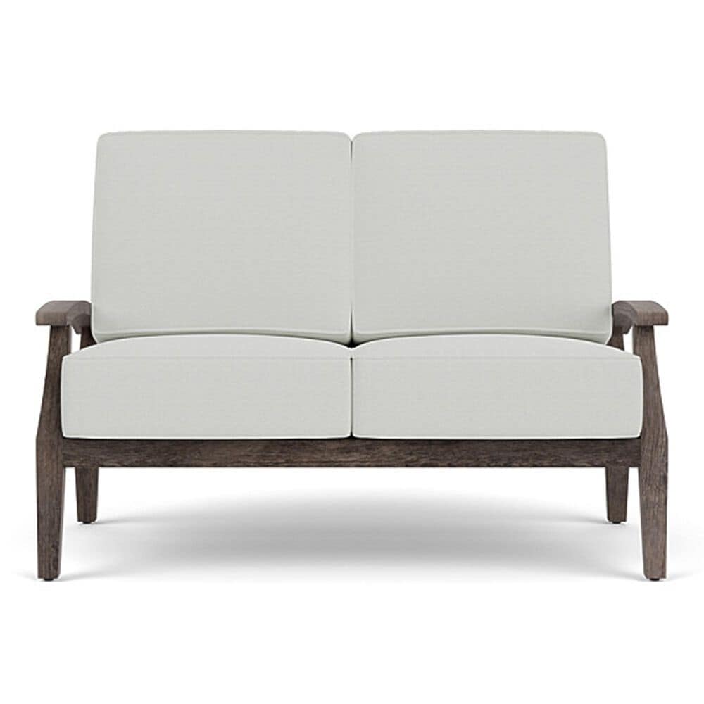 Lloyd Flanders Frontier Outdoor Loveseat in Bright Side Fog, , large
