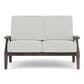 Lloyd Flanders Frontier Outdoor Loveseat in Bright Side Fog, , large