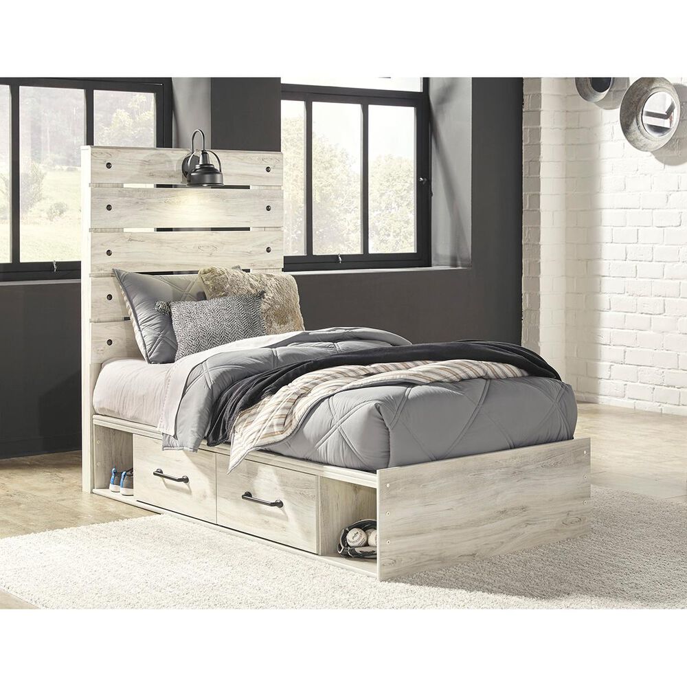 Ashley Cambeck Twin/Full Under Bed Storage in Whitewash, , large