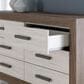 Ashley Sharnari 6-Drawer Dresser Only in Antique White and Gray Brown, , large