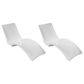 Floating Luxuries 4-Piece Lounger Set in White and Aruba, , large