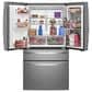 GE Profile 27.9 Cu. Ft. Smart 4-Door French-Door Refrigerator with Kitchen Assistant in Fingerprint Resistant Stainless Steel, , large