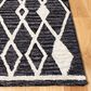 Safavieh Micro-Loop MLP157H 3" x 5" Charcoal and Ivory Area Rug, , large