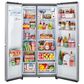 LG 27.2 Cu. Ft. Side-by-Side Refrigerator with Smooth Touch Ice Dispenser in Print Proof Stainless Steel, , large