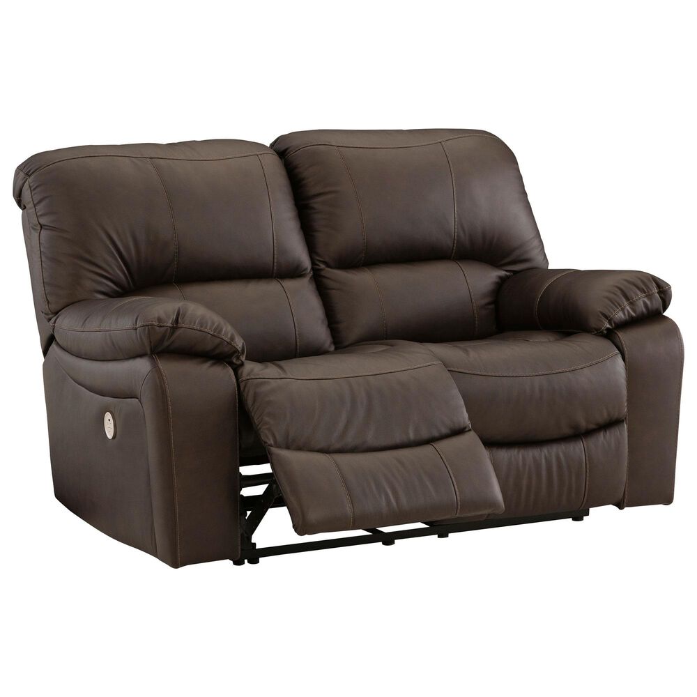 Ashley Leesworth 3-Piece Power Reclining Living Room Set in Dark Brown, , large