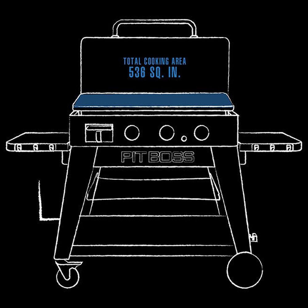 Pit Boss 3-Burner Ultimate Lift-Off Griddle in Black, , large