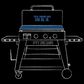 Pit Boss 3-Burner Ultimate Lift-Off Griddle in Black, , large
