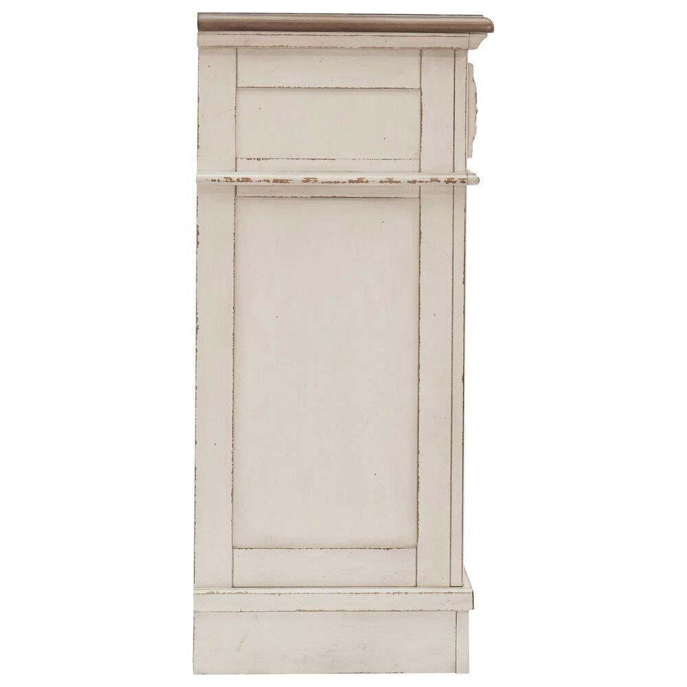 Ashley Realyn 4-Piece Queen Panel Bedroom Set in Chipped White, , large