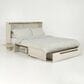 New Day Furniture Louvre Queen Murphy Cabinet Bed with Mattress in Provence and Normandy, , large