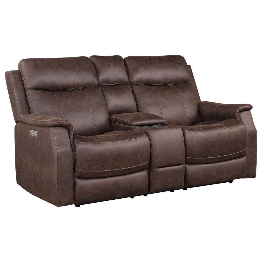 Steve Silver Valencia Power Recliner Console in Walnut, , large