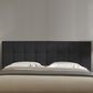 HOMLUX Roanne Queen Tufted Headboard in Black, , large