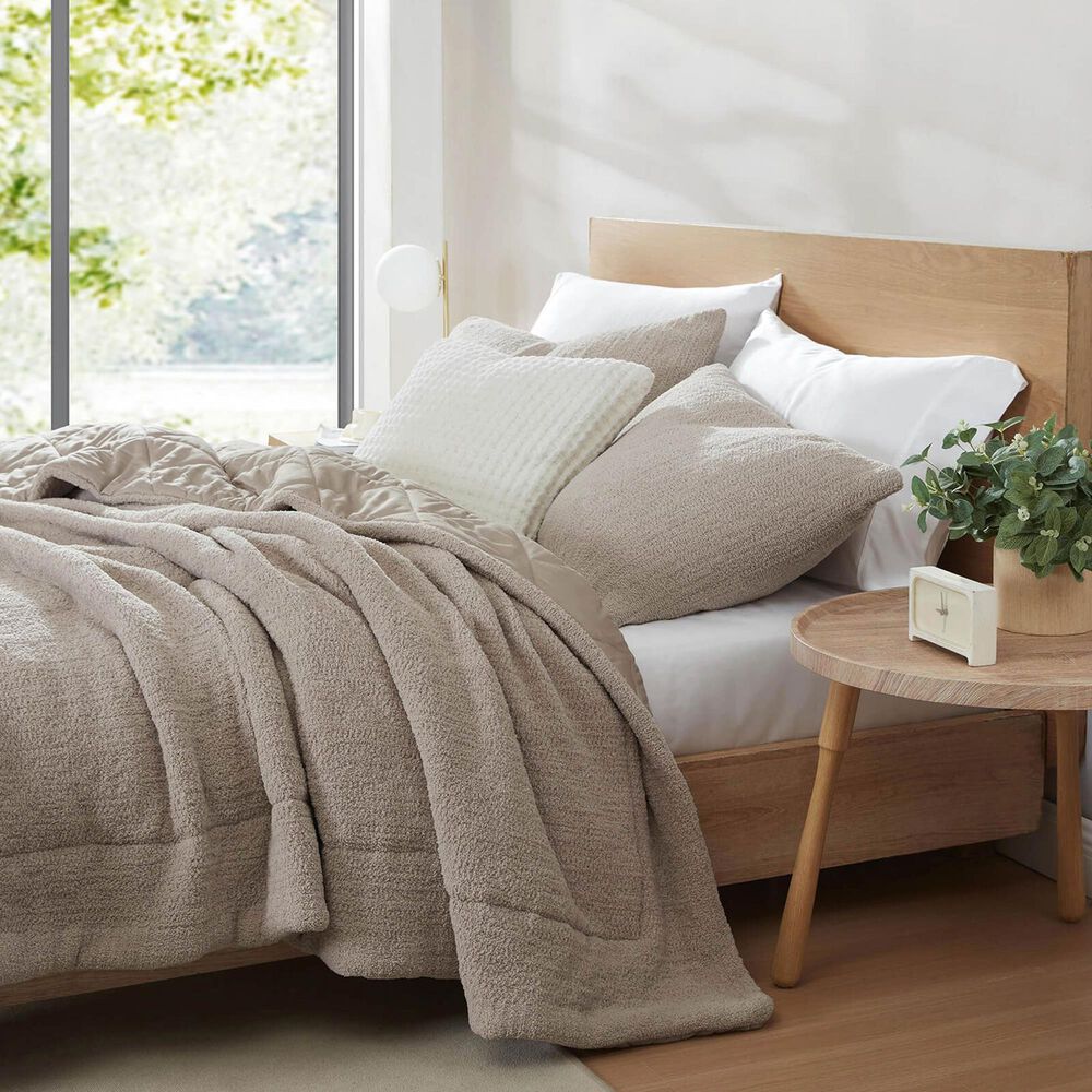 Sunday Citizen Snug Waffle 20&quot; Square Throw Pillow in Off White, , large